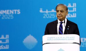 وزیر اعظم شہباز شریف کا دبئی میں خطاب: فلسطینی ریاست کے قیام اور عالمی ماحولیاتی تعاون پر زور