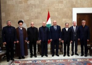 ایرانی وفد کی لبنان میں سید حسن نصراللہ اور سید ہاشم صفی الدین کی تدفین میں شرکت، لبنانی صدر سے ملاقات