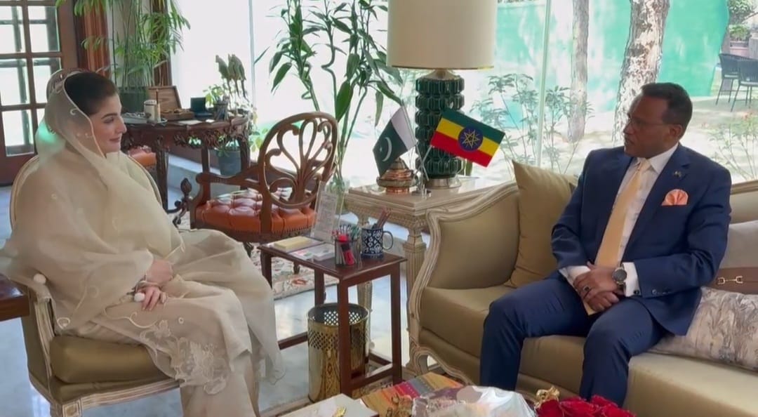 وزیراعلیٰ پنجاب مریم نواز شریف سے ایتھوپیا کے سفیر کی ملاقات، دوطرفہ تعلقات کے فروغ پر زور