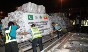پاکستان کی جانب سے میانمار میں زلزلہ متاثرین کے لیے ہنگامی امداد کی دوسری کھیپ روانہ