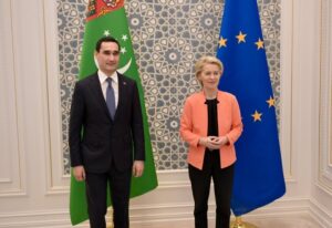 ترکمانستان کے صدر اور یورپی کمیشن کی صدرکے درمیان اہم ملاقات، دوطرفہ تعاون کے فروغ پر تبادلہ خیال