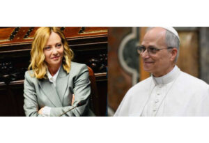 وزیرِاعظم جورجیا میلونی اور پوپ لیو چہار دہم کے درمیان ٹیلیفونک گفتگو