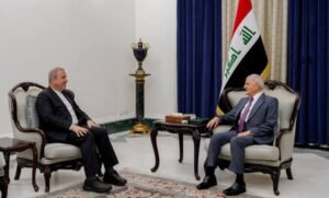 عراق کا ایران کے ساتھ دوطرفہ تعاون کے فروغ پر زور