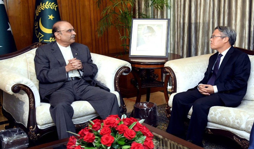 چینی سفیر کی صدر آصف علی زرداری سے ملاقات، پاک بھارت حالیہ صورتحال پر تبادلہ خیال
