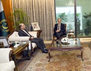 وزیراعظم شہباز شریف کی صدر آصف علی زرداری سے ملاقات، خطے کی سلامتی سے متعلق امور پر تبادلہ خیال