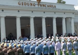 صدر پرابوو نے پنچاسیلا کے 80 ویں یوم تاسیس کی مرکزی تقریب میں بطور انسپکٹر شرکت کی، قومی نظریے کی اہمیت پر زور