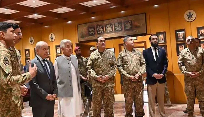 کوئٹہ: وزیراعظم شہباز شریف کا کمانڈ اینڈ اسٹاف کالج کے دورے کے موقع پر خطاب، آپریشن غضب للحق جاری رہنے کا اعلان