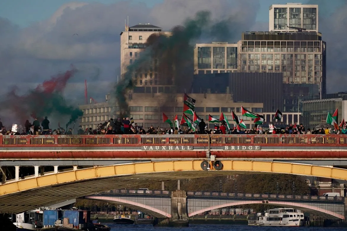 London police arrest dozens as pro-Palestinian rally draws counter-protests
