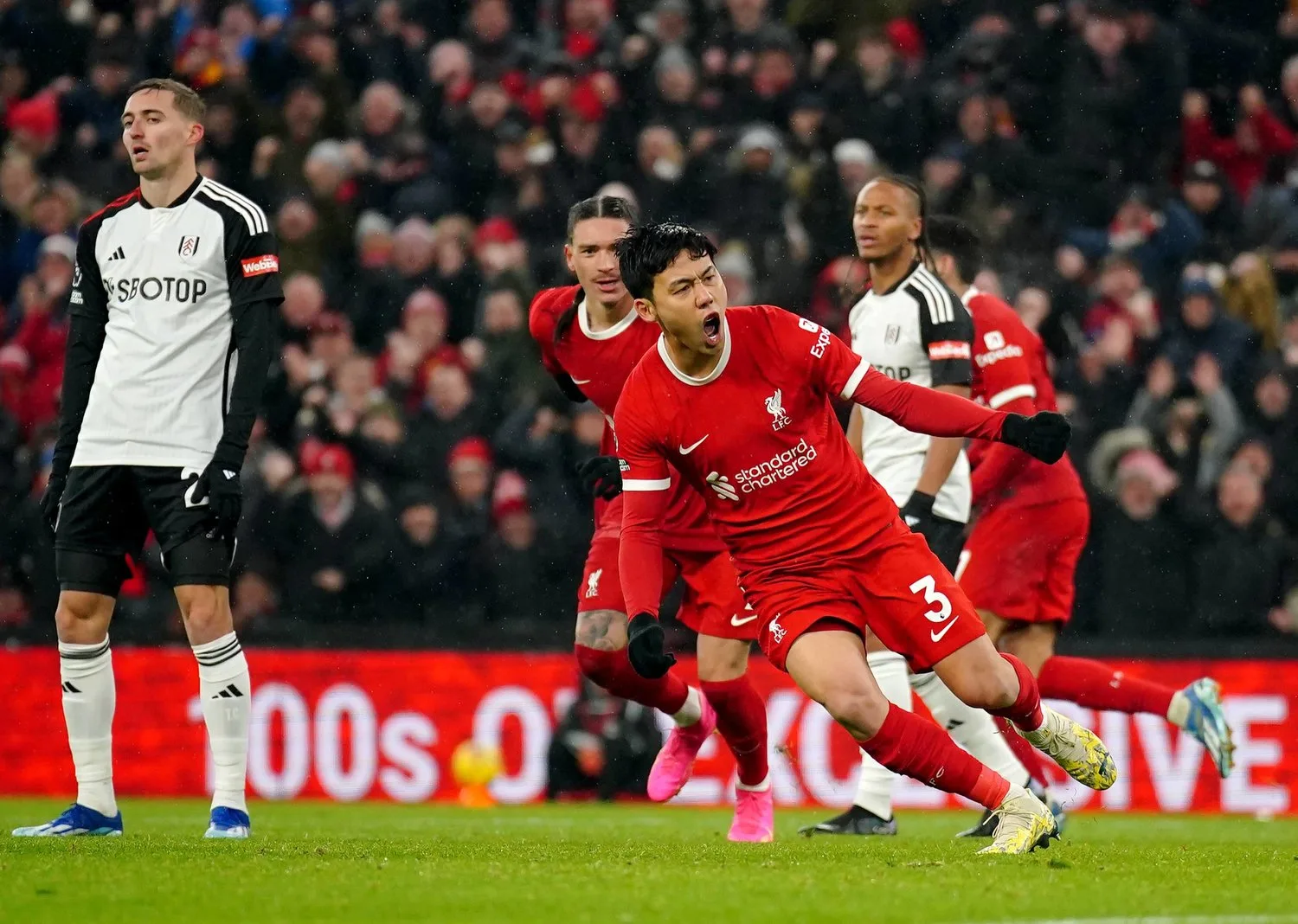 Liverpool scores 4-3 against Fulham 1 Liverpool