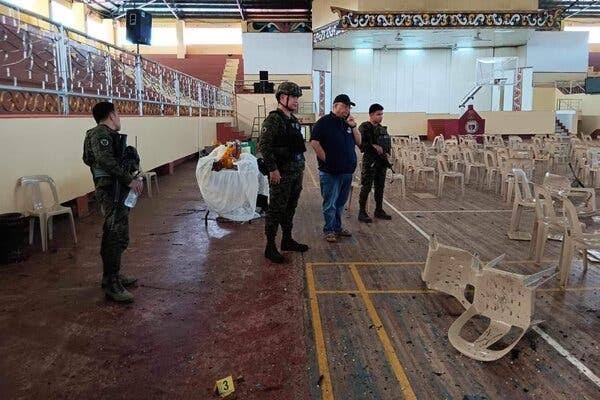 Blast at Catholic Mass kills several in Philippines