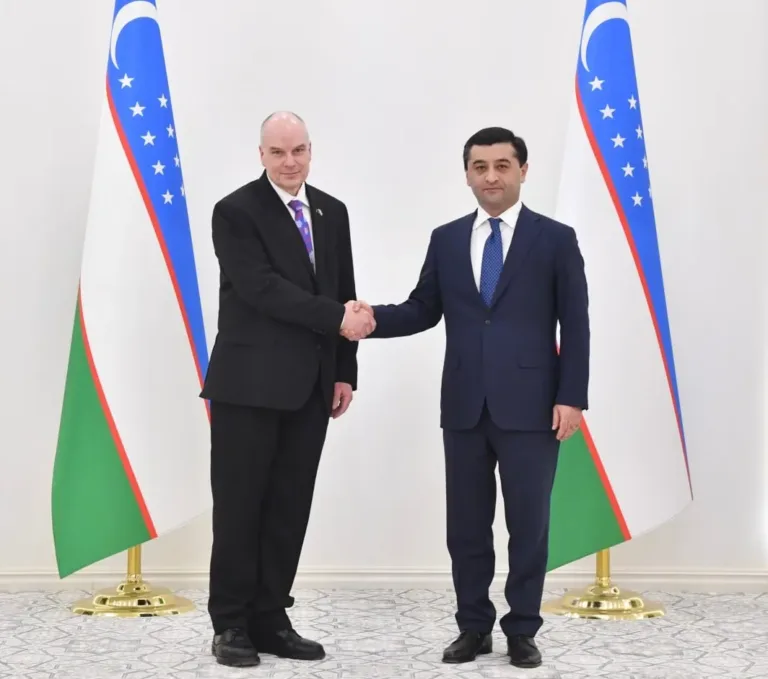Uzbek FM Bakhtiyor Saidov Welcomes New Australian Ambassador, John Geering
