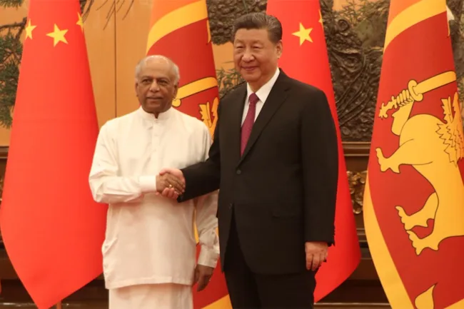 Chinese President Xi Jinping Meets Sri Lankan Prime Minister Dinesh Gunawardena in Beijing