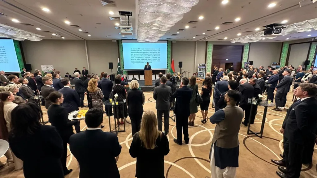 Pakistan Embassy in Minsk Hosts Grand Reception Celebrating 84th Pakistan Resolution Day and 30th Anniversary of Pakistan-Belarus Diplomatic Ties 2 IMG 20240306 WA0275