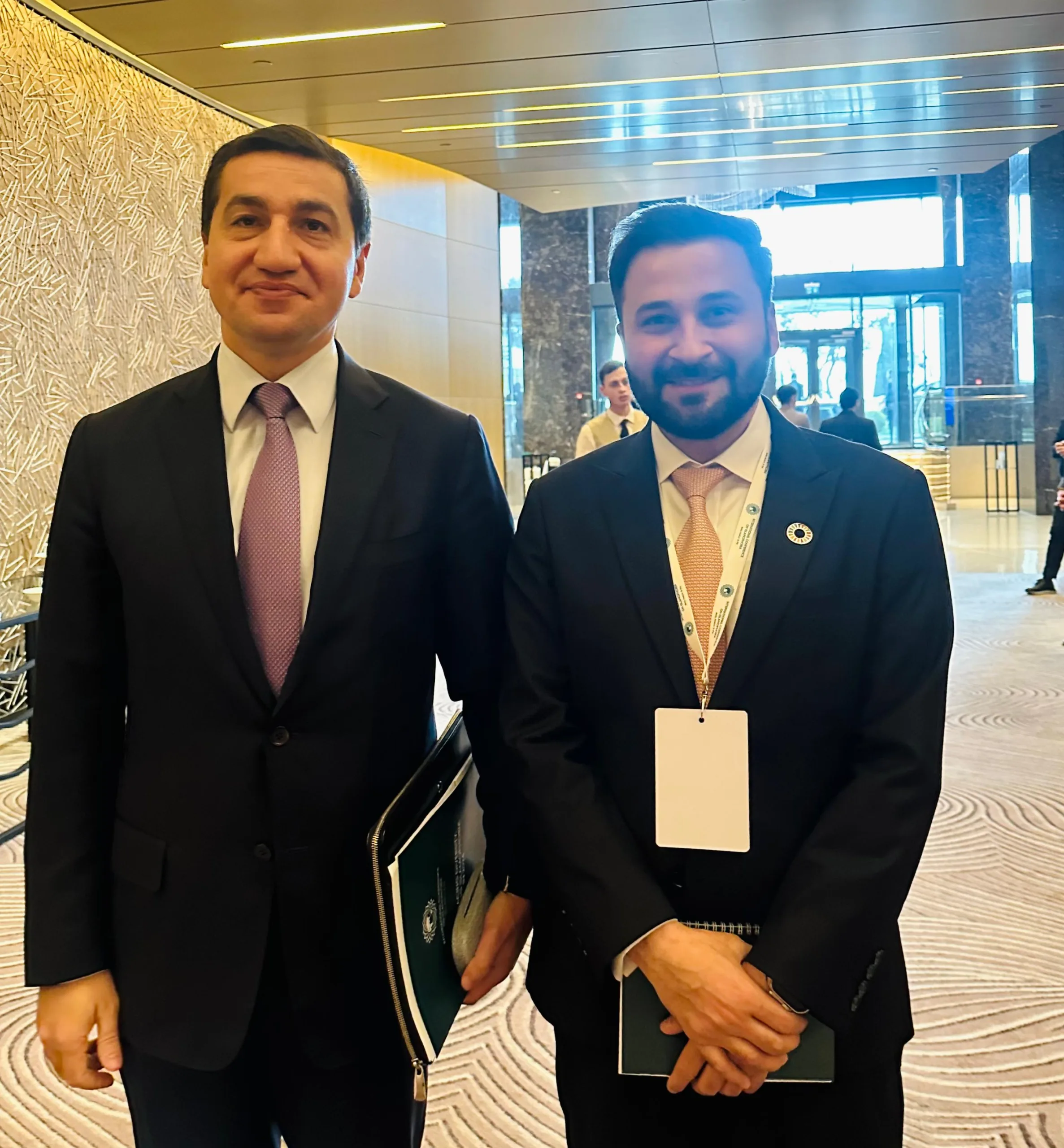 Qaiser Nawab Engages in Productive meeting with Mr. Hikmat Hajiyev at Islamophobia Conference in Baku 1 Hikmat Hajiyev