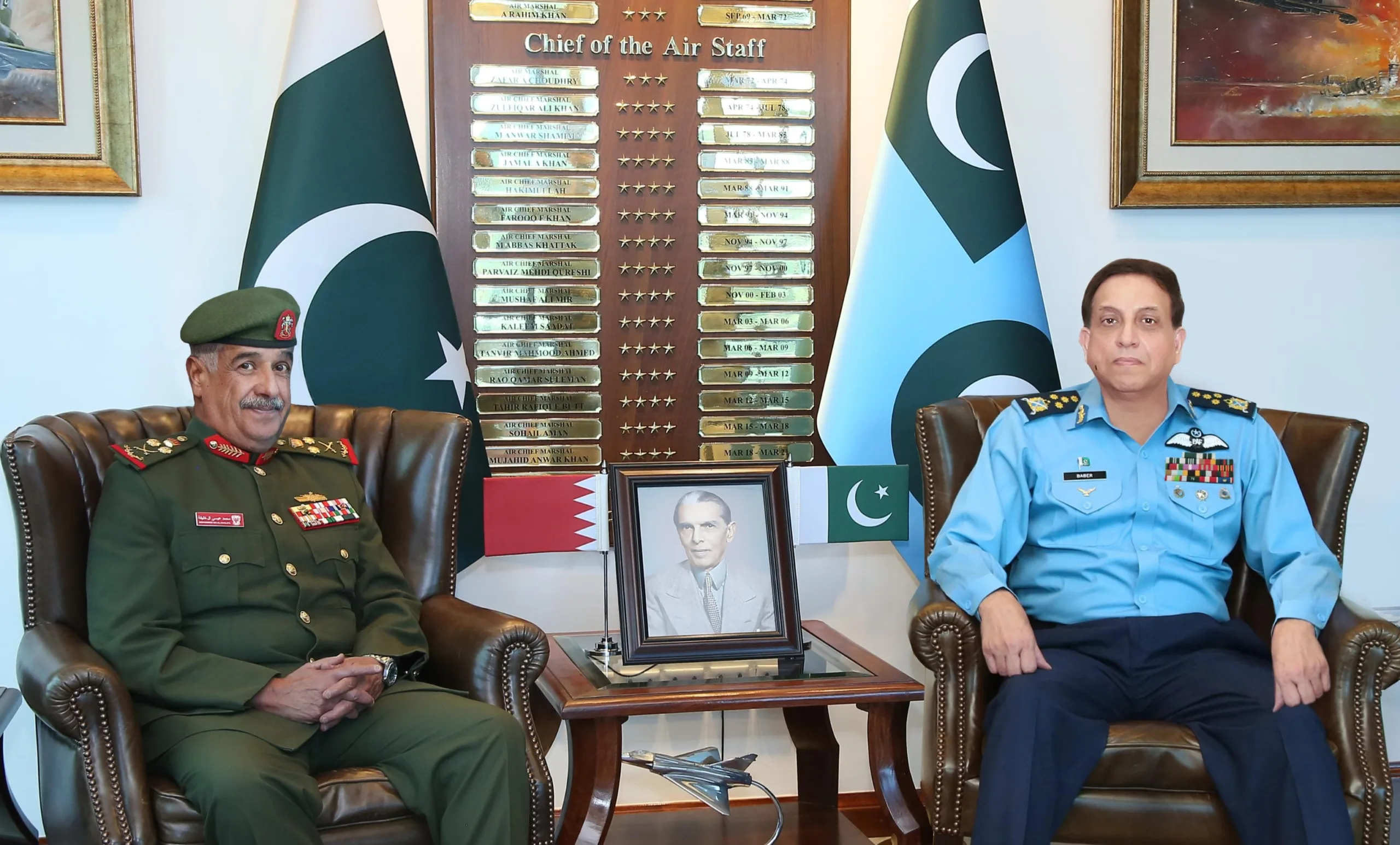 Commander Bahrain National Guard Calls on Air Chief 1 Commander Bahrain National Guard