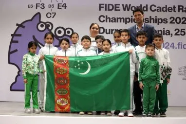 Turkmenistan's Aya Bayramova Clinches Bronze at World Blitz Chess Championship for Cadets 1 Aya Bayramova
