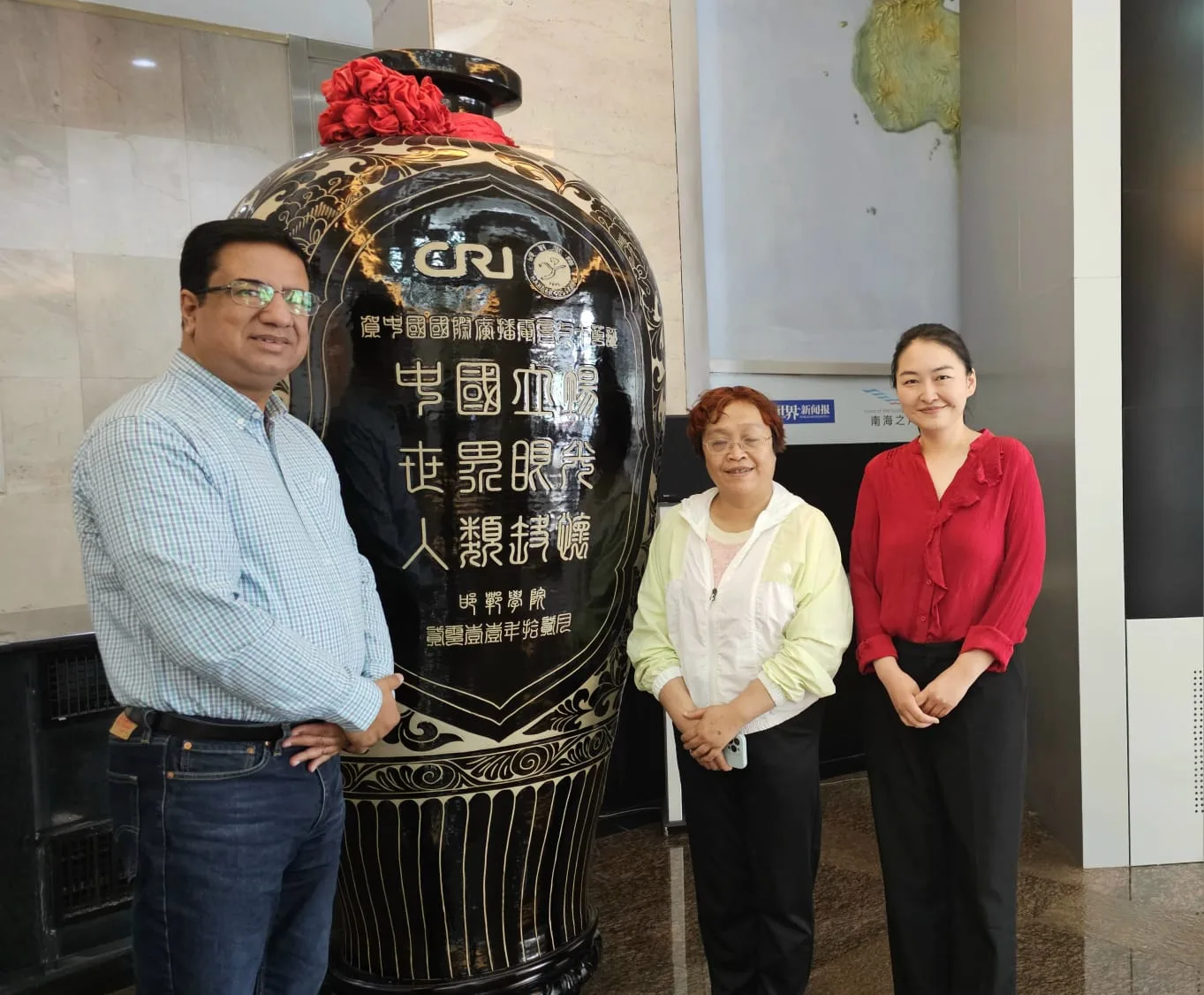 Mr. Khalid Taimur Akram visited the Headquarters of China Media Group (CMG) in Beijing