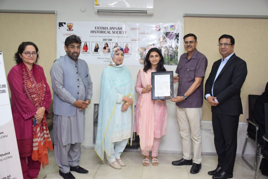 Fatima Jinnah Historical Society Holds Essay Competition on Belt and Road Initiative and Old Silk Route Traditions' Historical Connectivity 4 IMG 20240516 WA0281