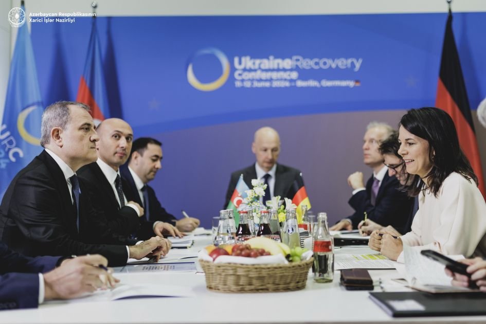 Azerbaijan’s Foreign Minister Jeyhun Bayramov Meets German Counterpart Annalena Baerbock 1 Jeyhun Bayramov