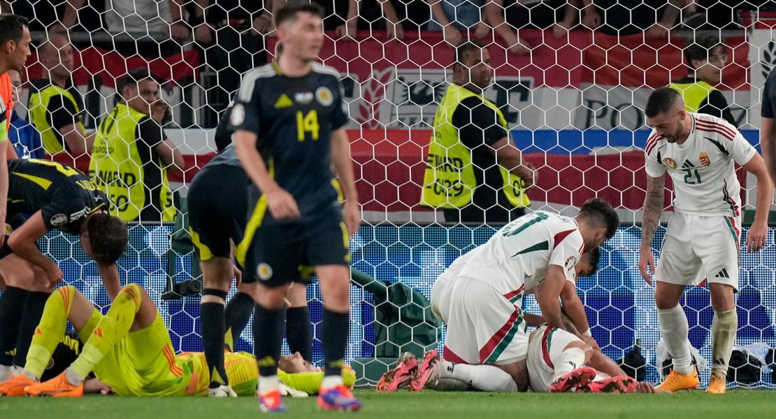 Hungary Striker Barnabas Varga Stable After Serious Injury in Euro 2024 Match 7 Hungary Striker Barnabas Varga