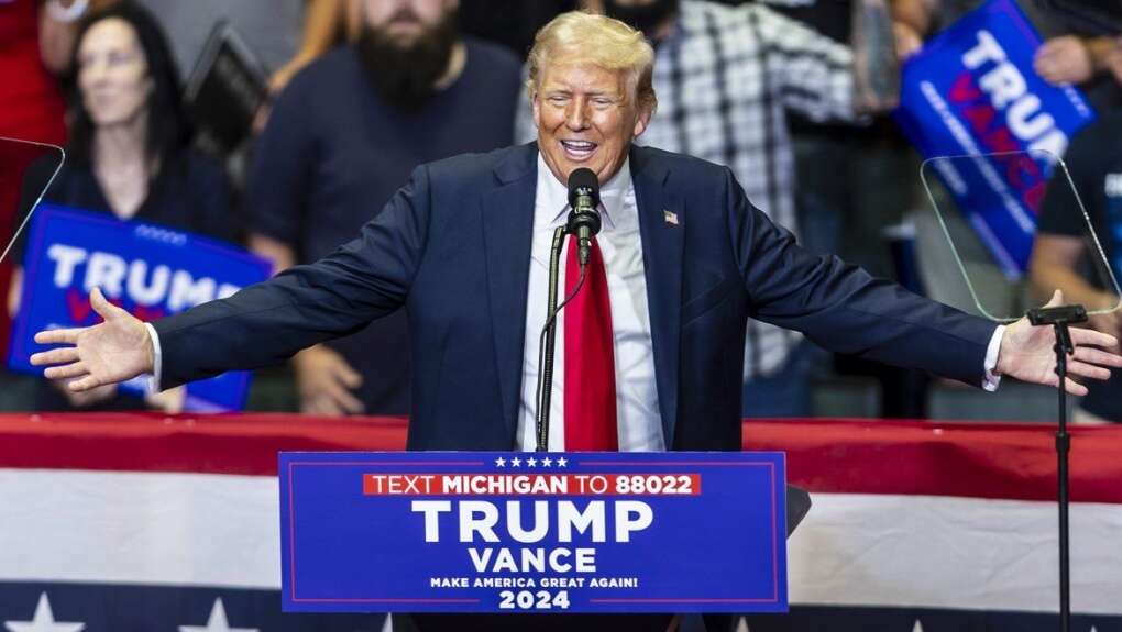 Donald Trump Declares He 'Took a Bullet for Democracy' at Michigan Rally 1 Donald Trump