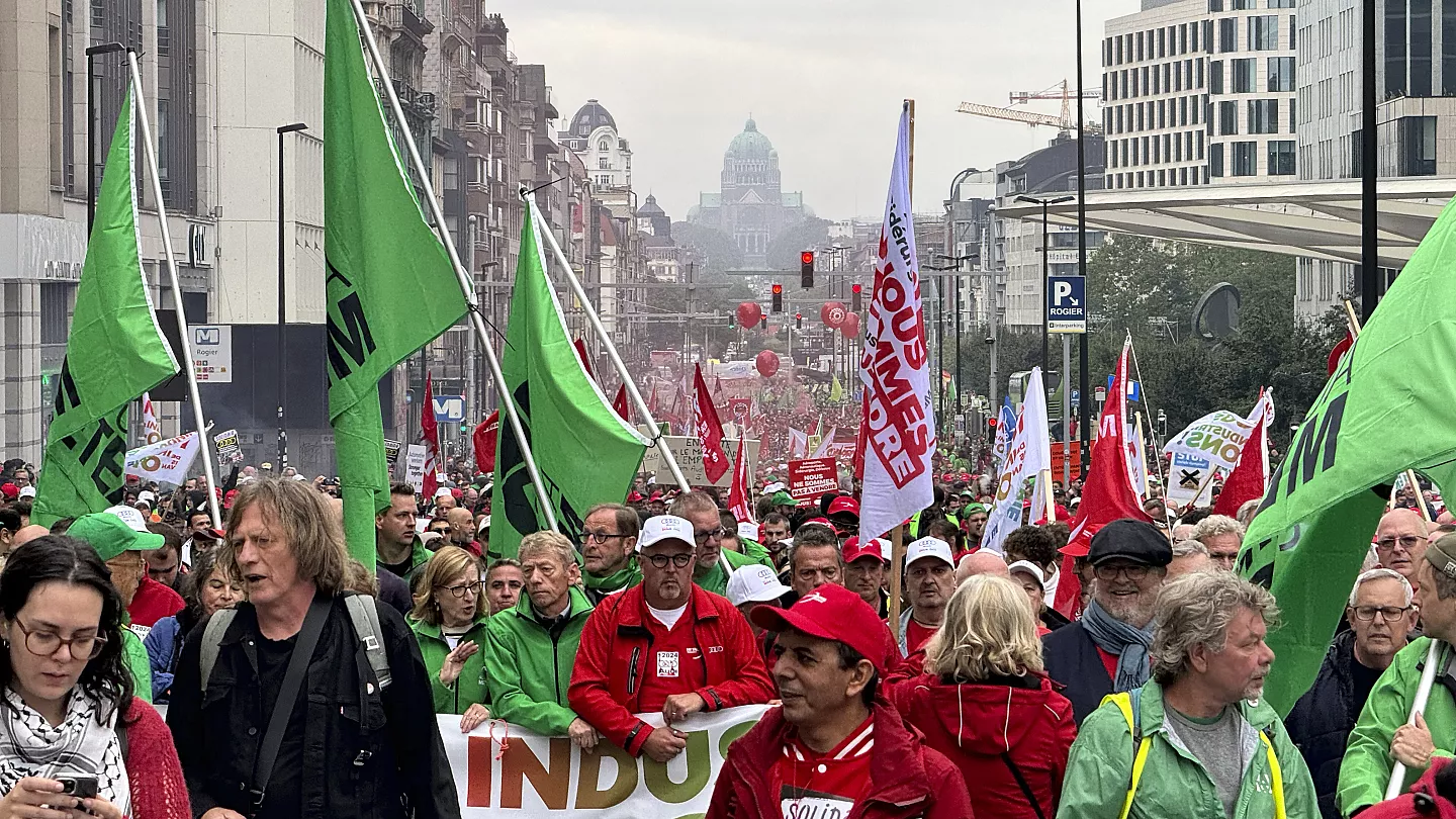 Mass Demonstrations Erupt in Brussels Over Potential Audi Plant Closure 1 Mass Demonstrations Erupt in Brussels Over Potential Audi Plant Closure