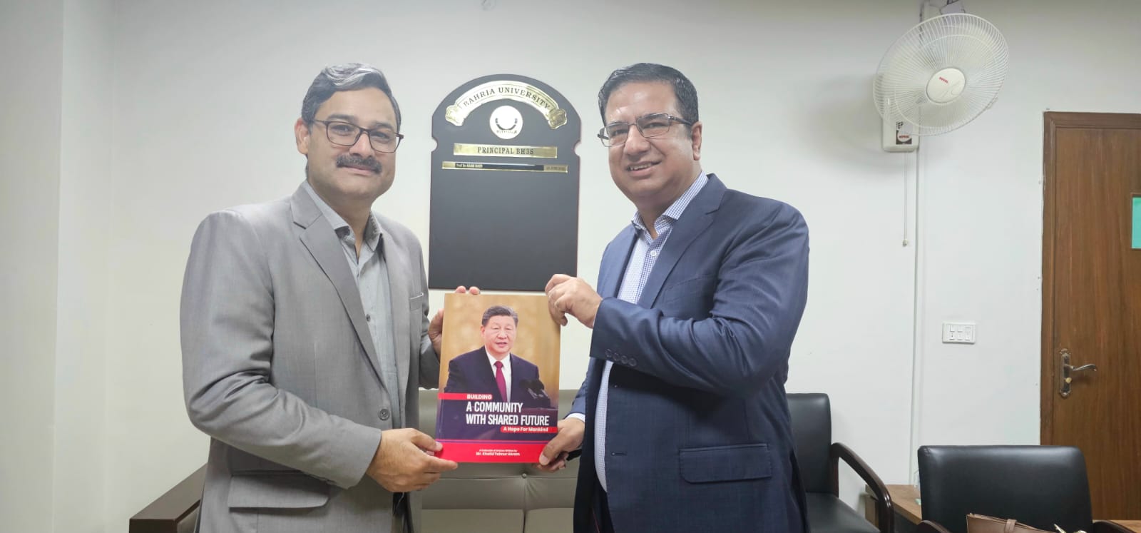 Mr. Khalid Taimur Akram Presents his Book to the Library of Bahria University, Islamabad 1 Khalid Taimur Akram