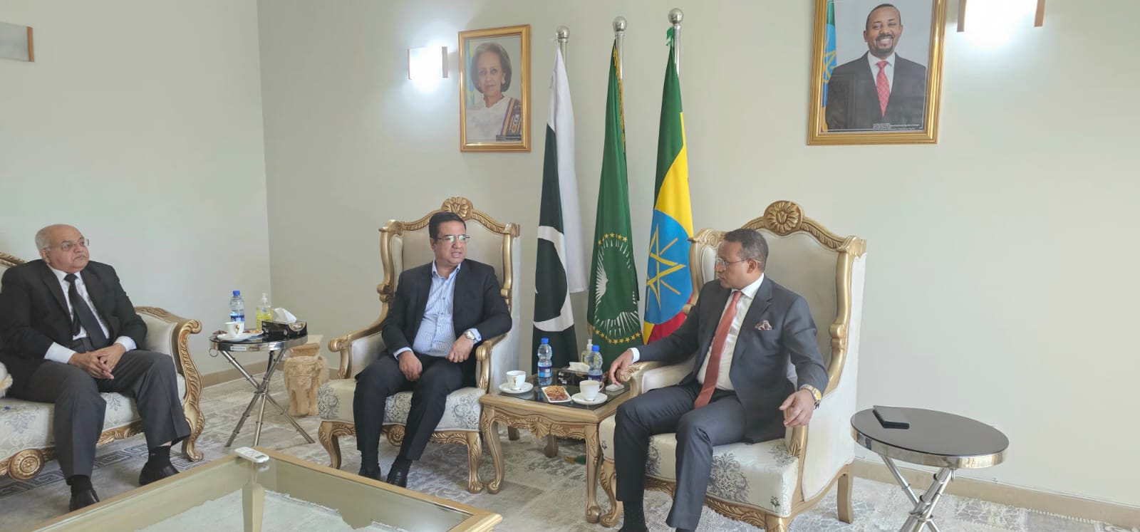 Ethiopian Ambassador H.E. Jemal Beker Abdula meets with PRCCSF Management