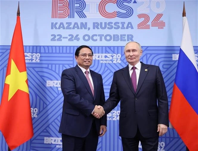 Vietnamese Prime Minister Holds Talks with Russian President on Sidelines of BRICS Summit in Kazan 3 Vietnamese Prime Minister