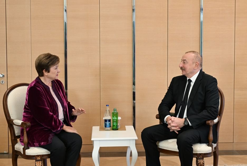 Azerbaijani President Ilham Aliyev Meets with IMF Managing Director Kristalina Georgieva at COP29 4 Kristalina Georgieva