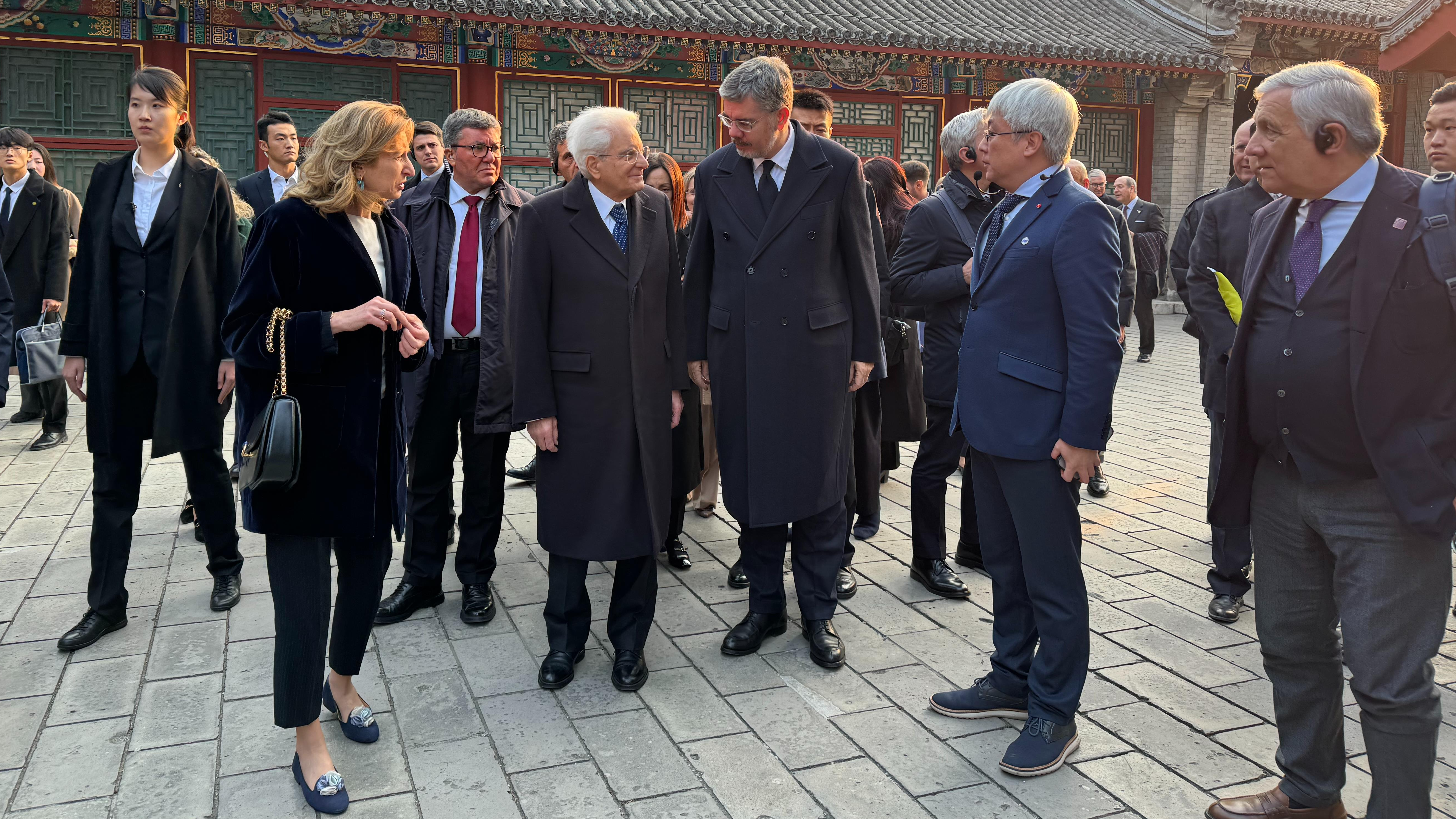 Italian President Sergio Mattarella Arrives in Beijing 1 Italian President Sergio Mattarella Arrives in Beijing