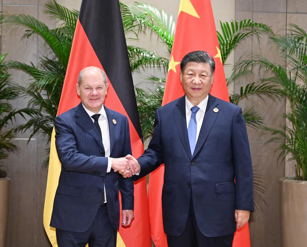 Xi Jinping and Olaf Scholz Discuss China-Germany Cooperation at G20 Summit 1 Xi Jinping