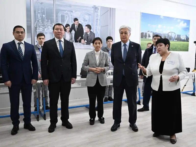 President Kassym-Jomart Tokayev Visits Khromtau Mining and Technical College 1 Khromtau