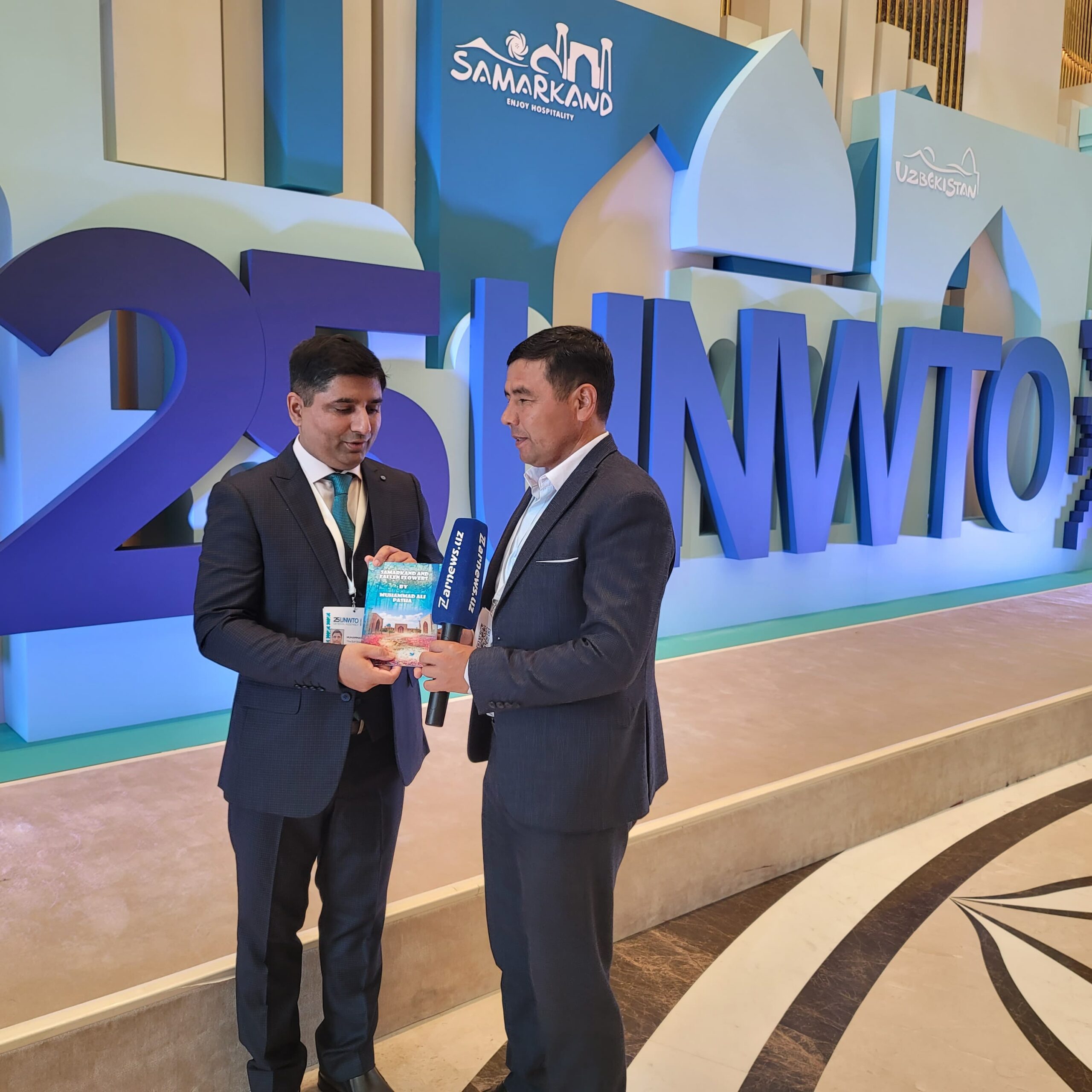 Mr. Muhammad Ali Pasha's Poetry Book Named "Samarkand and Fallen Flowers" Launched at UNWTO Samarkand 1 Samarkand and Fallen Flowers