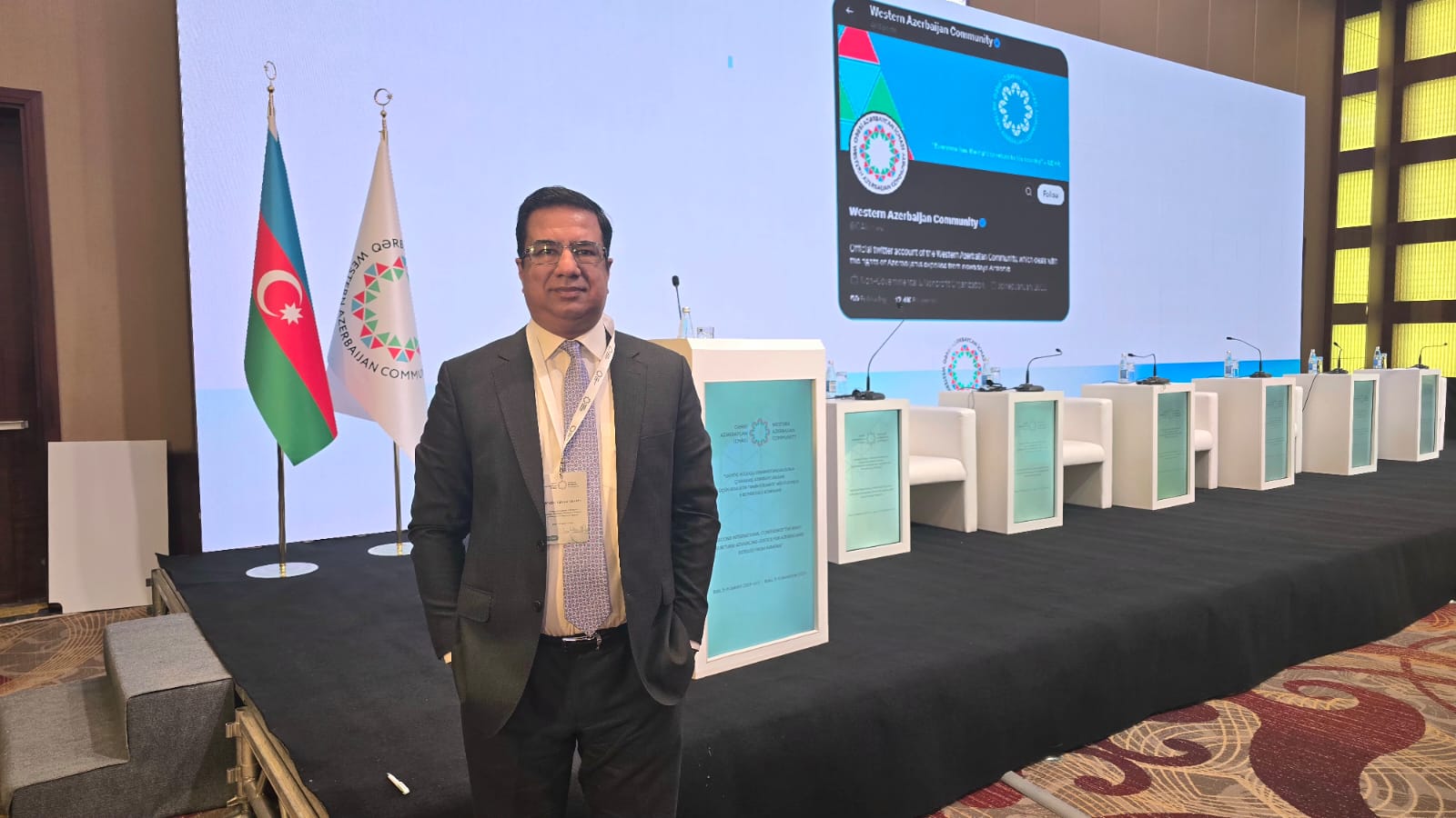 Mr. Khalid Taimur Akram participated in the Two-Day International Conference on “Right of Return: Ensuring Justice for Azerbaijanis Forcibly Displaced from Armenia” organized by the Western Azerbaijan Community on the December 5–6, 2024 at Baku, Azerbaijan 1 Western Azerbaijan Community
