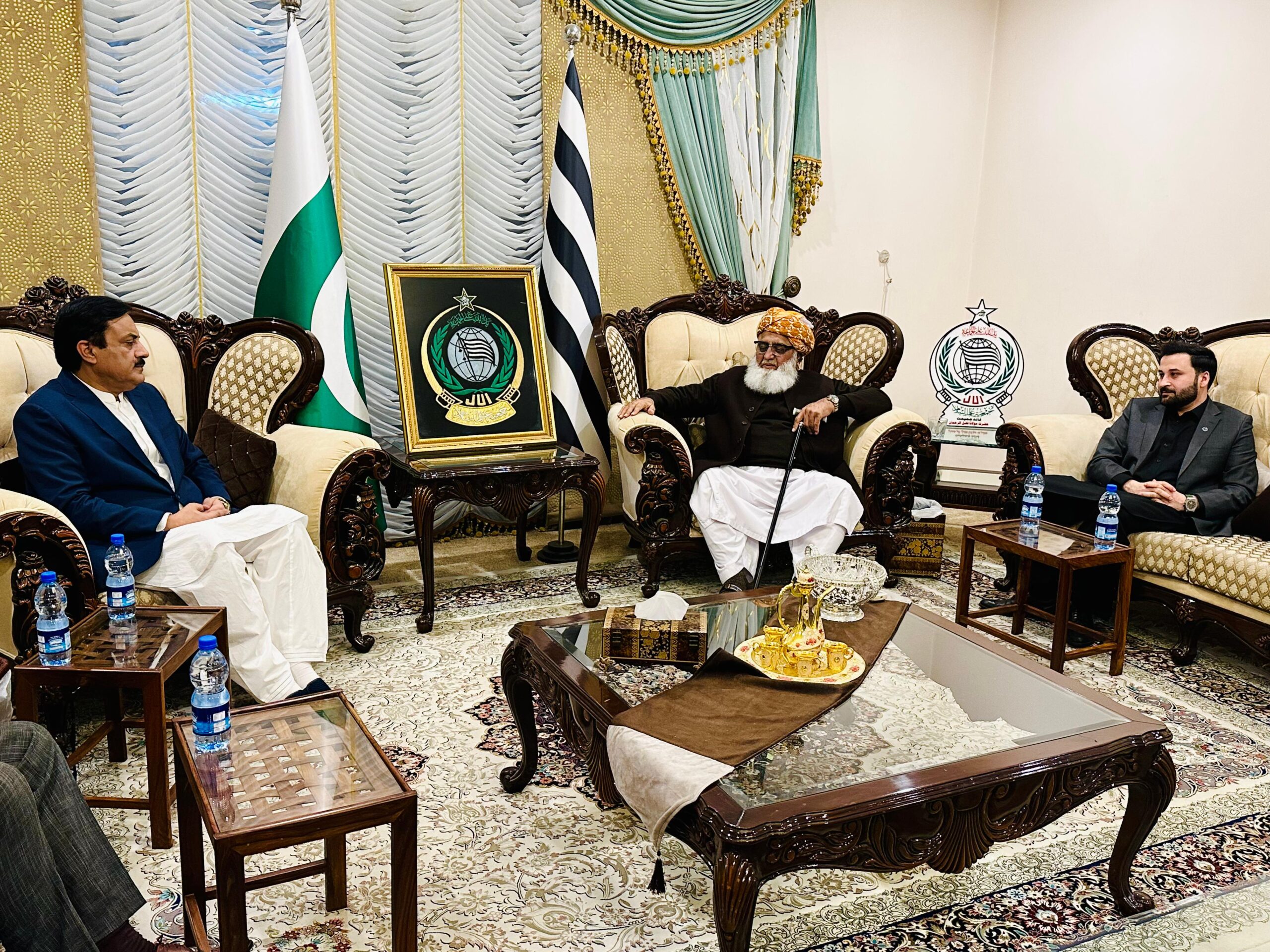 Deputy Chairman Senate Visits Maulana Fazlur Rehman 1 Maulana Fazlur Rehman