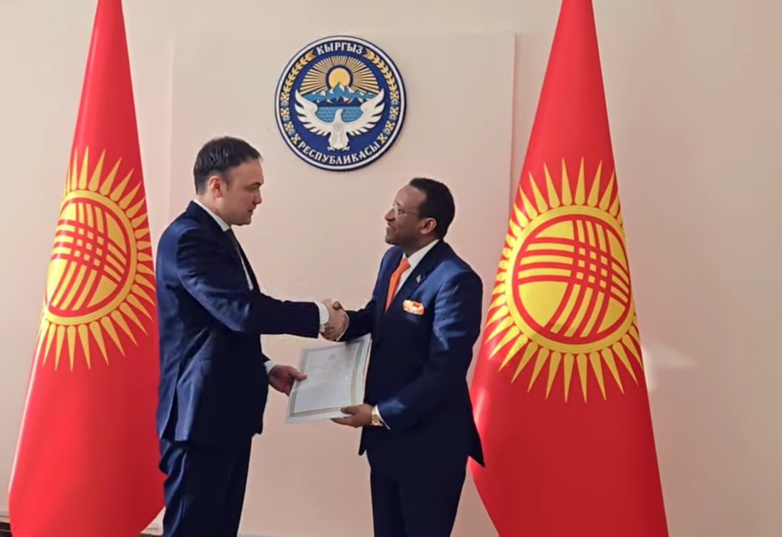 Dr. Jemal Bekar Abdula Meets Kyrgyz Deputy Foreign Minister to Strengthen Bilateral Relations 1 Jemal Bekar Abdula