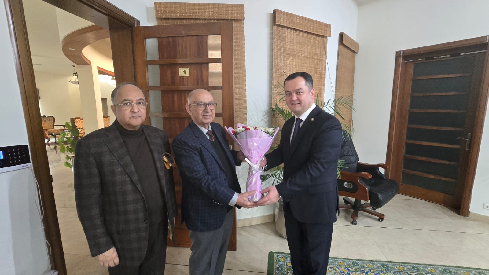 Senator Irfan Siddiqui and Senator Sarmad Ali visits Uzbekistan Embassy 1 Senator