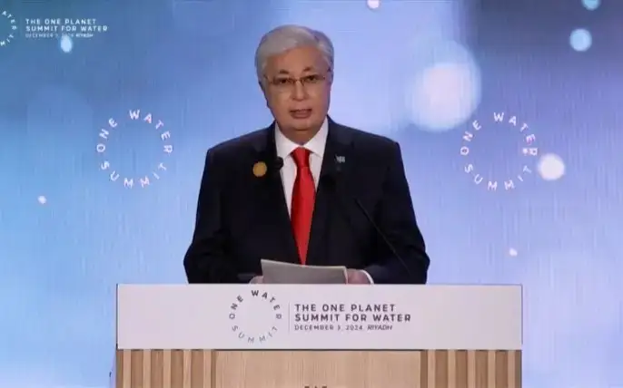President Kassym-Jomart Tokayev Addresses One Water Summit in Riyadh 1 Tokayev