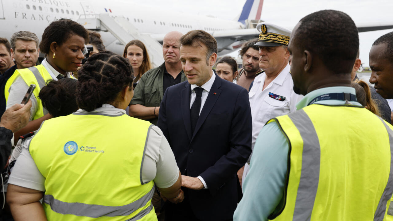 Macron Surveys Devastation in Mayotte Following Cyclone Chido 1 Macron