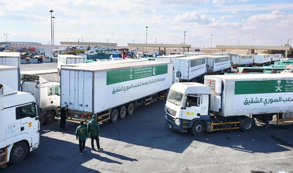 Saudi Arabia Dispatches 54 Relief Trucks to Syria via Jordan as Part of Humanitarian Efforts 1 Jordan