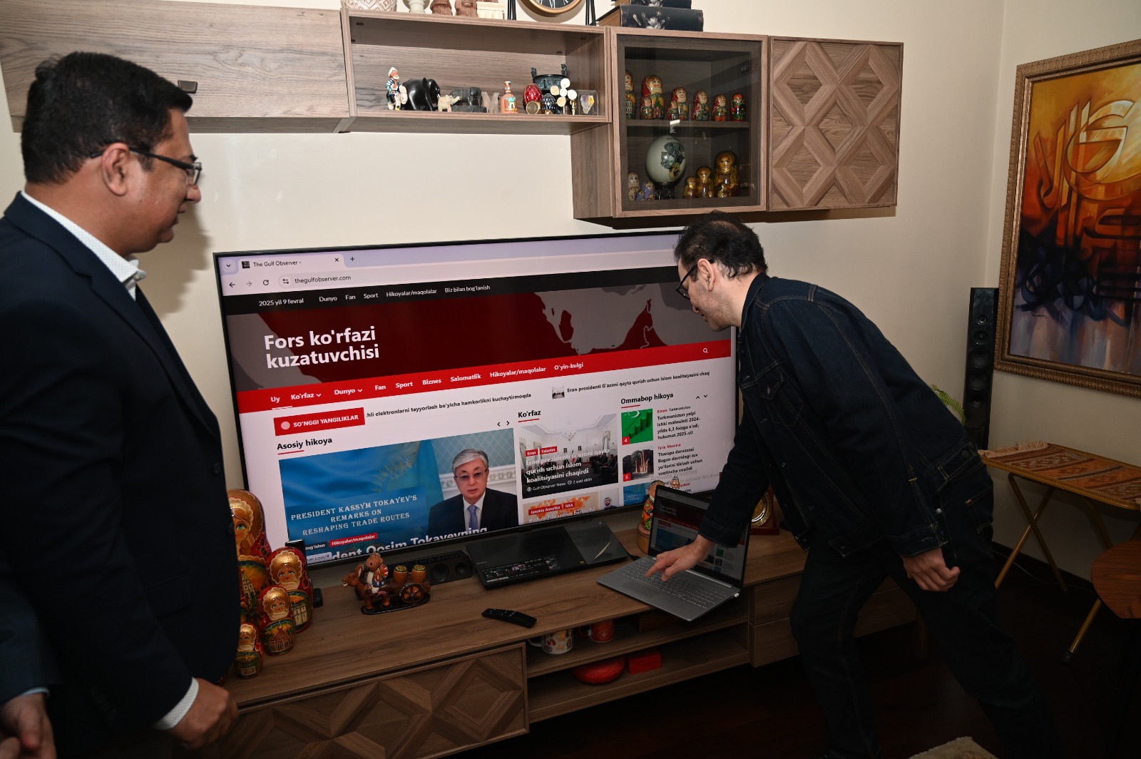 His Excellency Ambassador Javlon Vakhabov Inaugurates Uzbek Page of "The Gulf Observer"