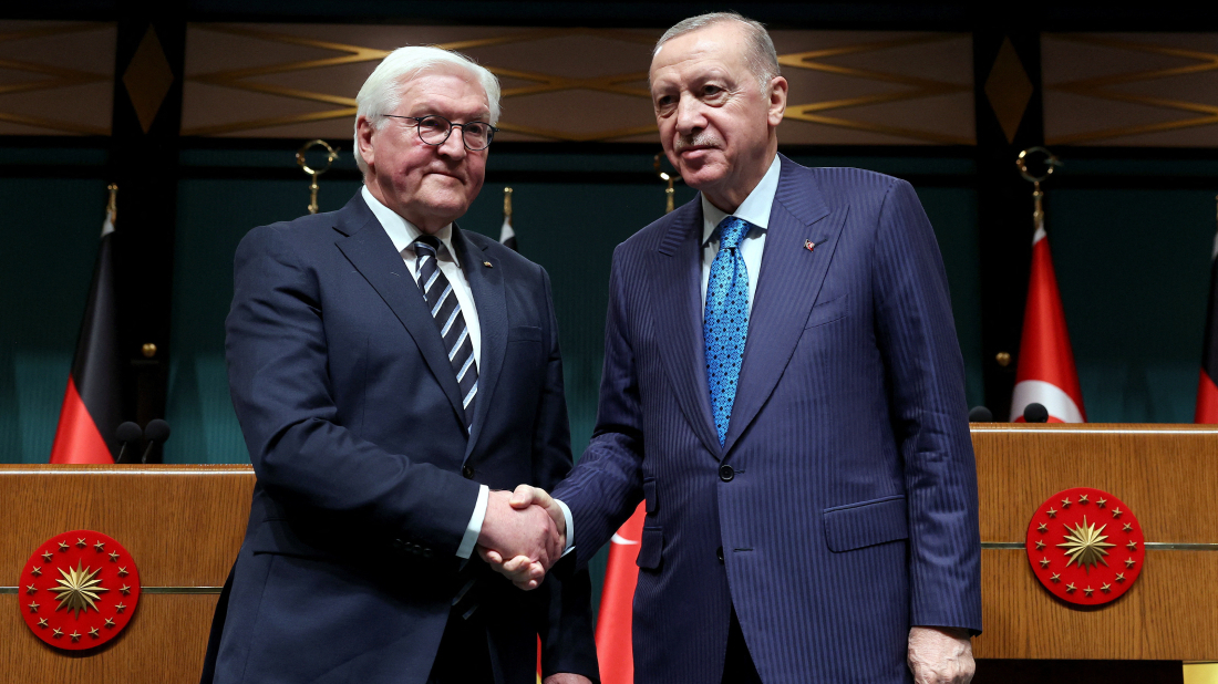 Erdogan and Steinmeier Urge Intensified Efforts for Gaza Ceasefire and Two-State Solution 1 Erdogan
