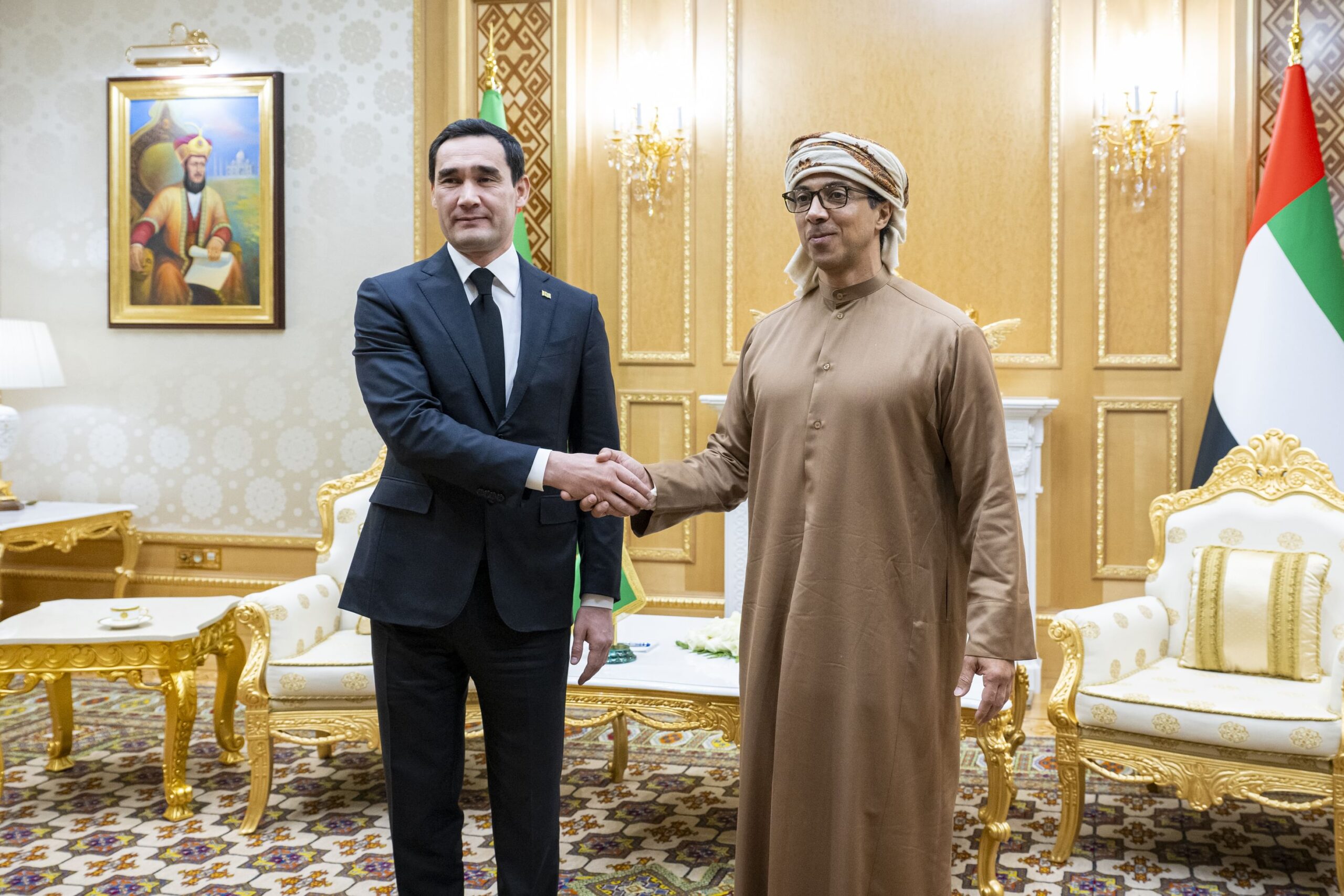 UAE, Turkmenistan Leaders Discuss Strengthening Strategic Partnership
