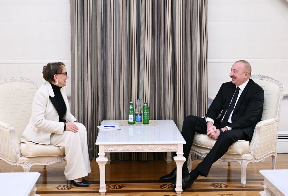President Ilham Aliyev Meets UNCTAD Secretary-General Rebeca Grynspan 1 Rebeca Grynspan