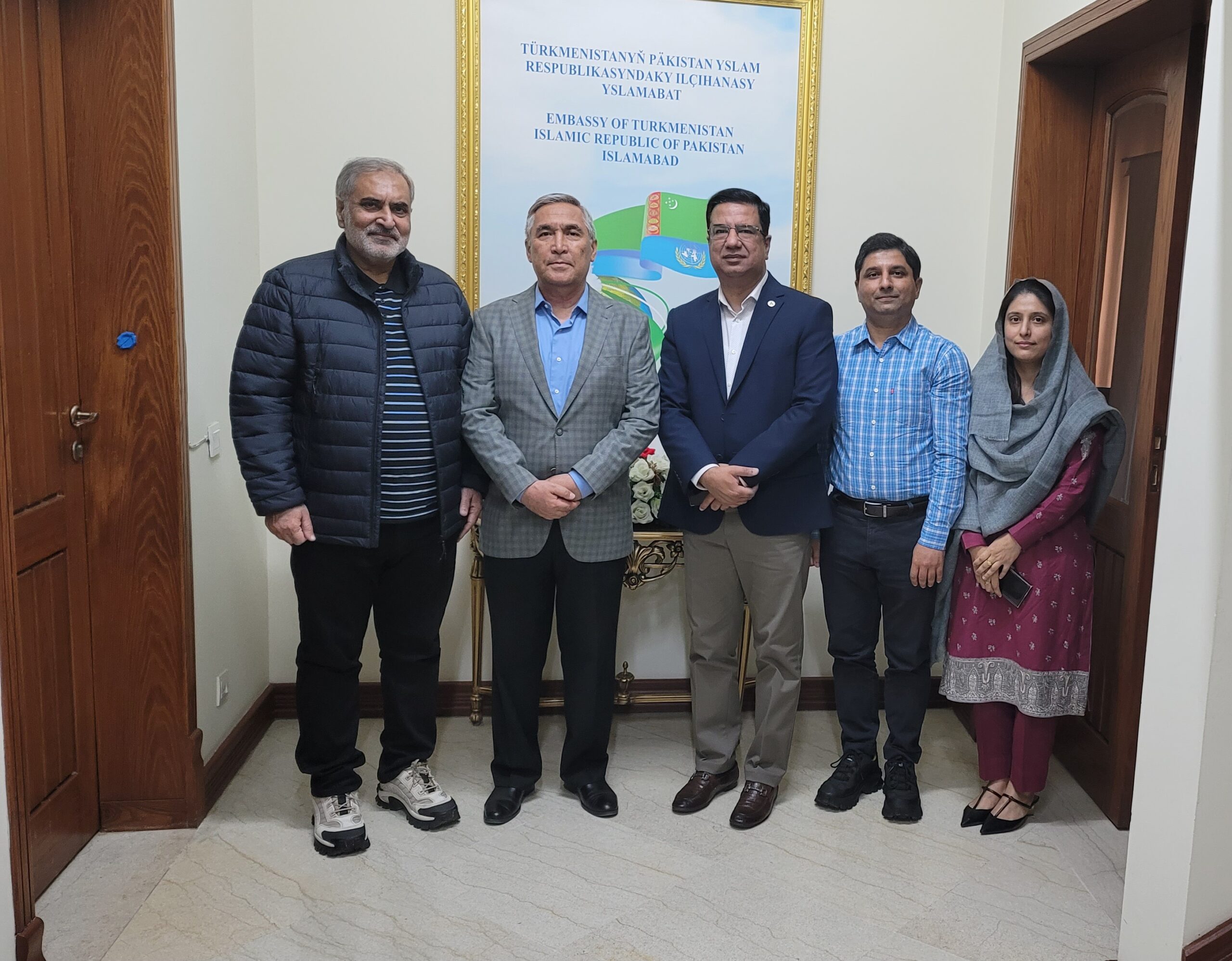 Exeutive Director PRCCSF Mr. Khalid Taimur Akram and Renowned Writer Mr. Muhammad Ali Pasha Visit Turkmenistan Embassy in Islamabad 1 Muhammad Ali Pasha