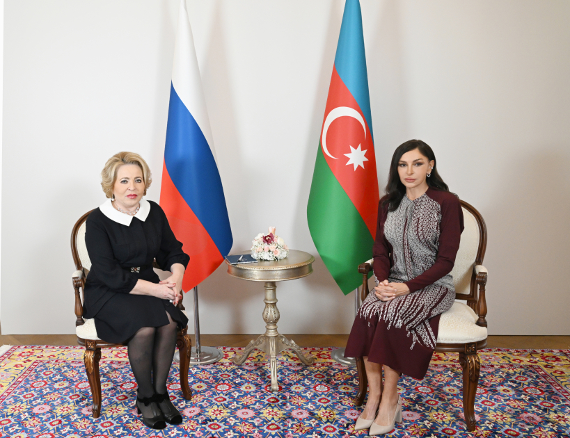 First Vice-President of Azerbaijan Meets Chairwoman of Russian Federation Council