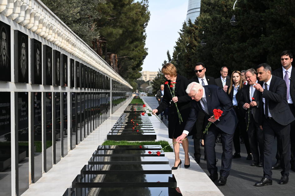 German President Pays Tribute at Azerbaijan’s Alley of Martyrs 1 Alley of Martyrs