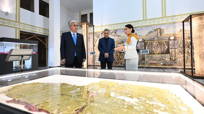 Kazakh and Turkmen Leaders Visit Turkistan’s Cultural and Historical Sites 5 Kazakh and Turkmen Leaders Visit Turkistan’s Cultural and Historical Sites