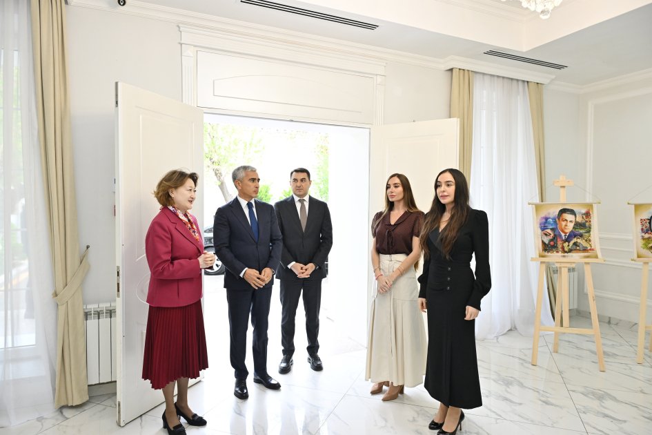 Leyla and Arzu Aliyeva Visit Turkic Culture and Heritage Foundation Headquarters in Baku 4 Leyla and Arzu Aliyeva Visit Turkic Culture and Heritage Foundation Headquarters in Baku
